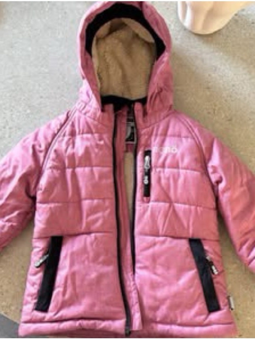 NaNa Pink Hooded Quilted Puffer Jacket for Kids